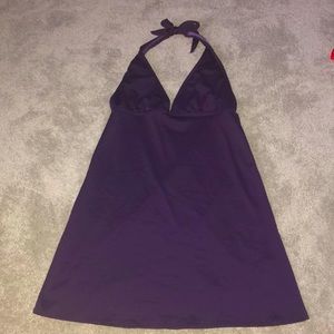 Ujena 84 Athletic Sports‎ Halter Swim Dress One Piece Swimsuit Purple